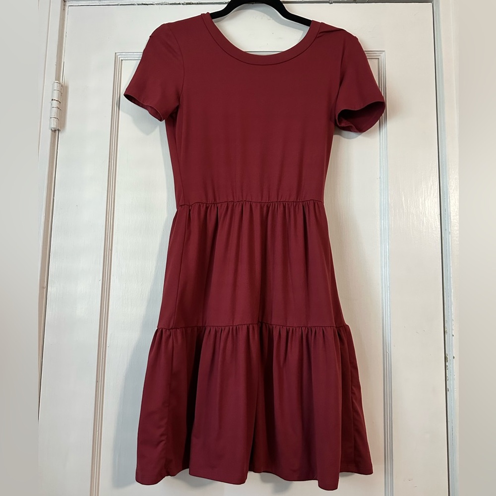 City Vine Maroon Dress